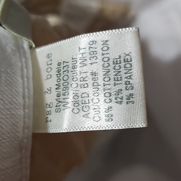 Rag & Bone Aged White Jeans Size 25 - Picture 4 of 6
